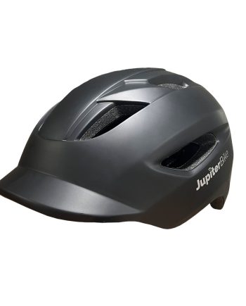 Jupiter Bike Helmet With Built In Rear Light (Black)